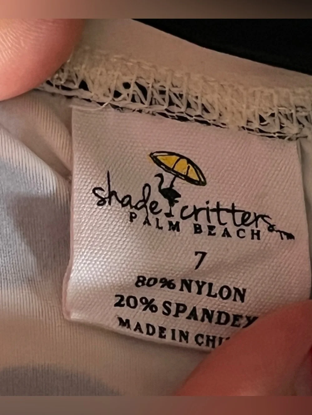 ☀️ Shade Critters Palm Beach Rash Guard | Luxe Black + White Mod Swim Top